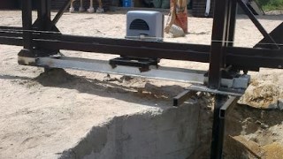 Купить сваи для ворот в Узловая. Заказать ворота на сваях под ключ от 21597 руб